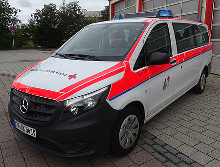 MTW (MB Vito) – Rot Kreuz Calw 54/19-1 Transport von Einsatzkräften und Material. Einsatz bei Sanitätsdiensten, Übungen und Großschadenslagen. Kein Einsatz im Regelrettungsdienst.